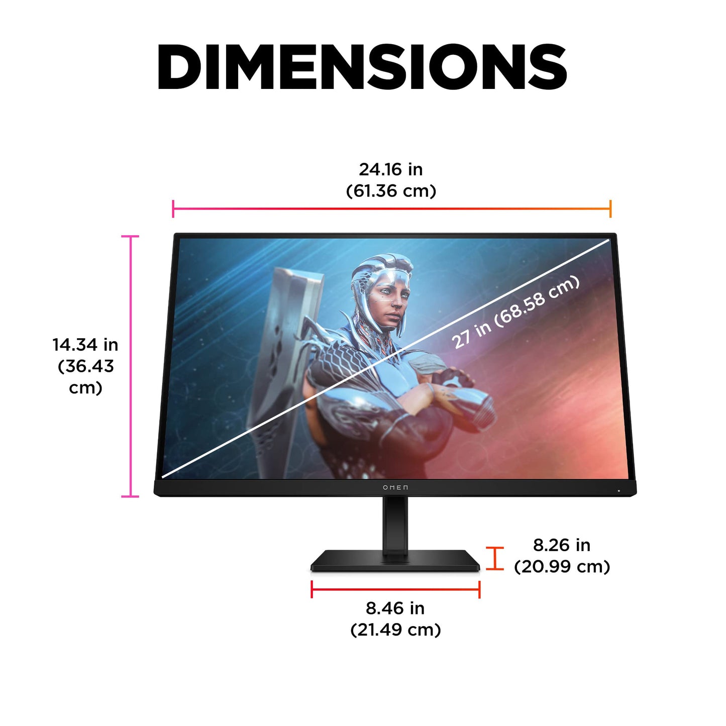 HP OMEN 34c Curved Monitor, 34'