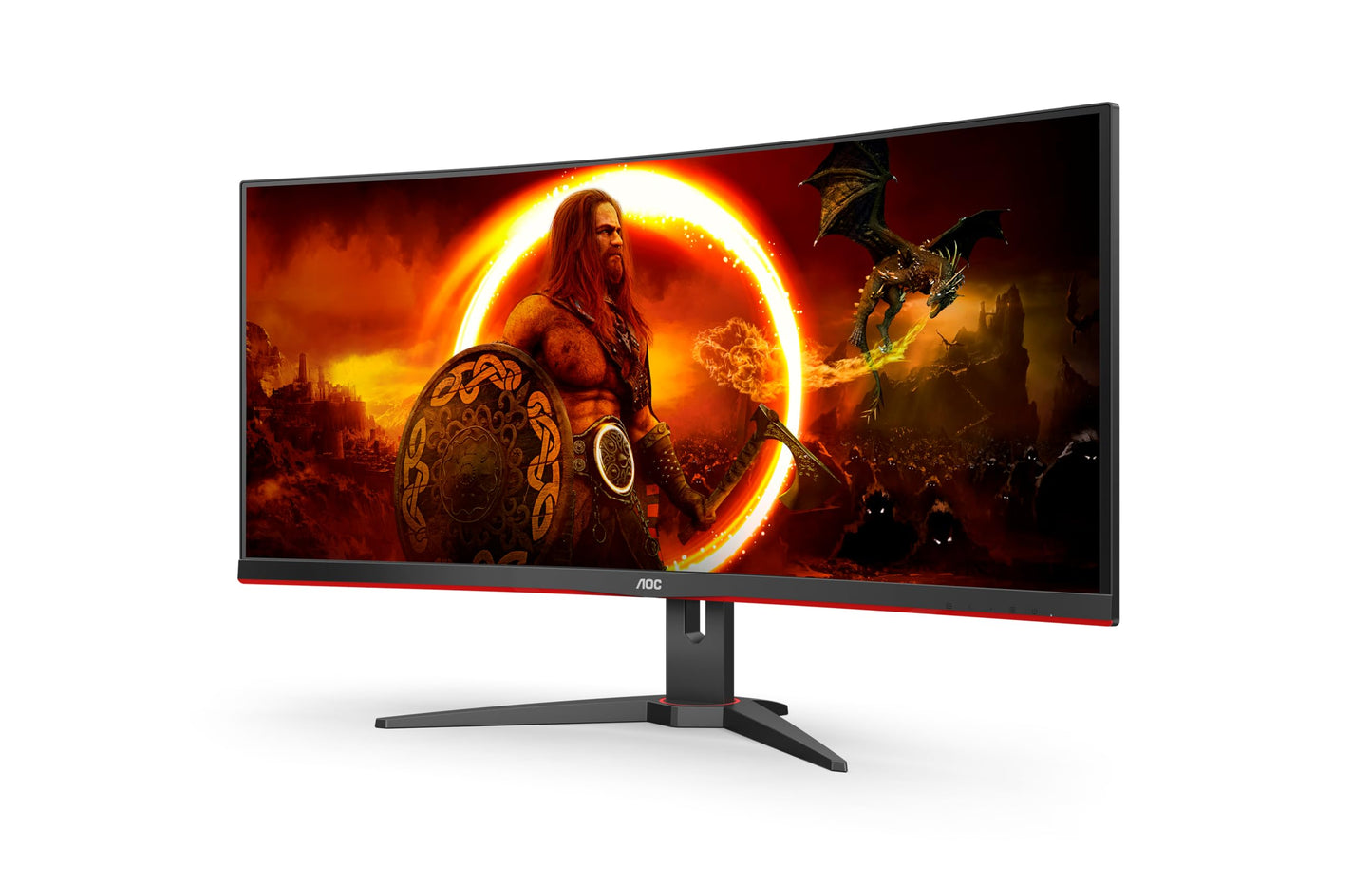 AOC Gaming CU34G2XP - 34 Inch WQHD Curved Monitor,