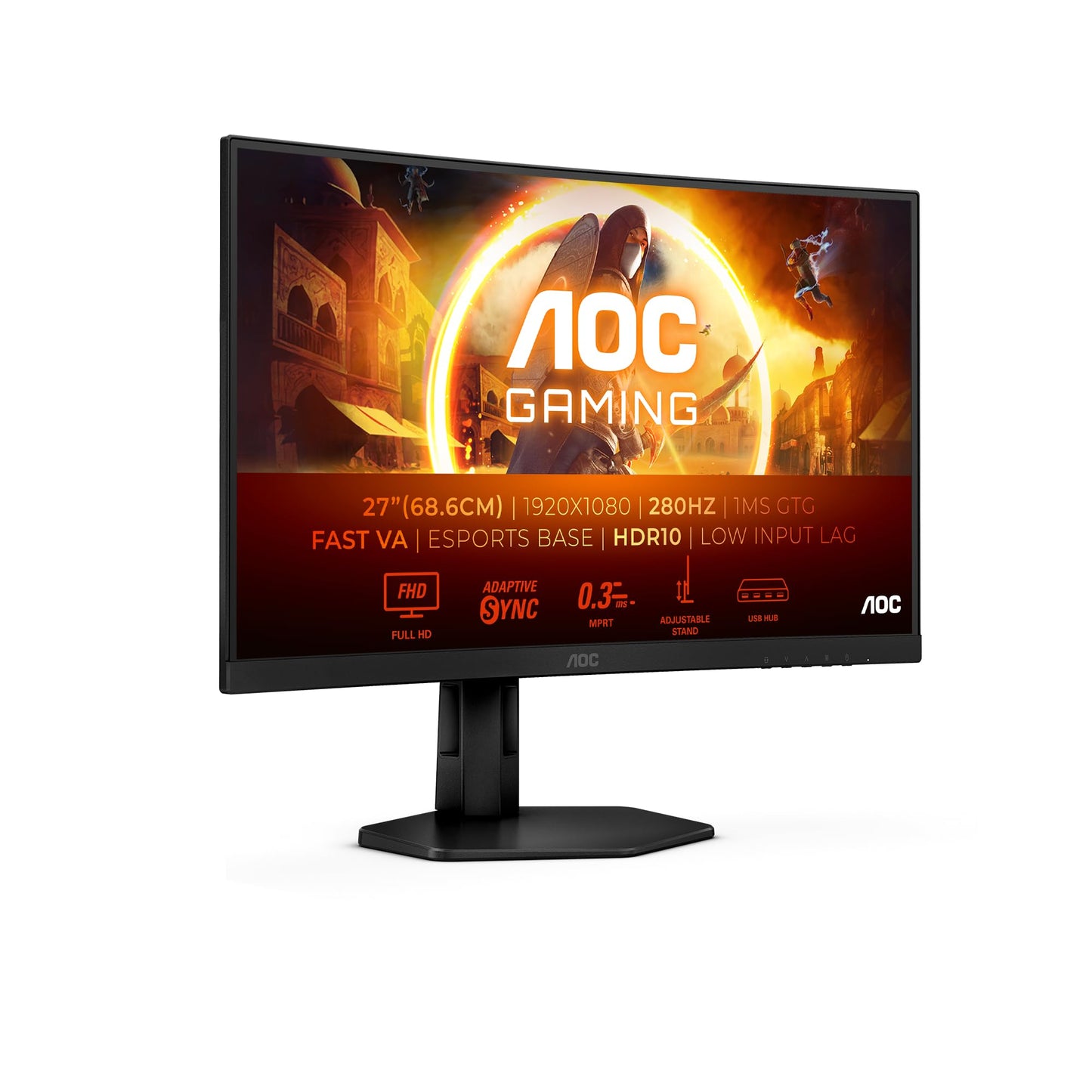 AOC Gaming CU34G2XP - 34 Inch WQHD Curved Monitor,