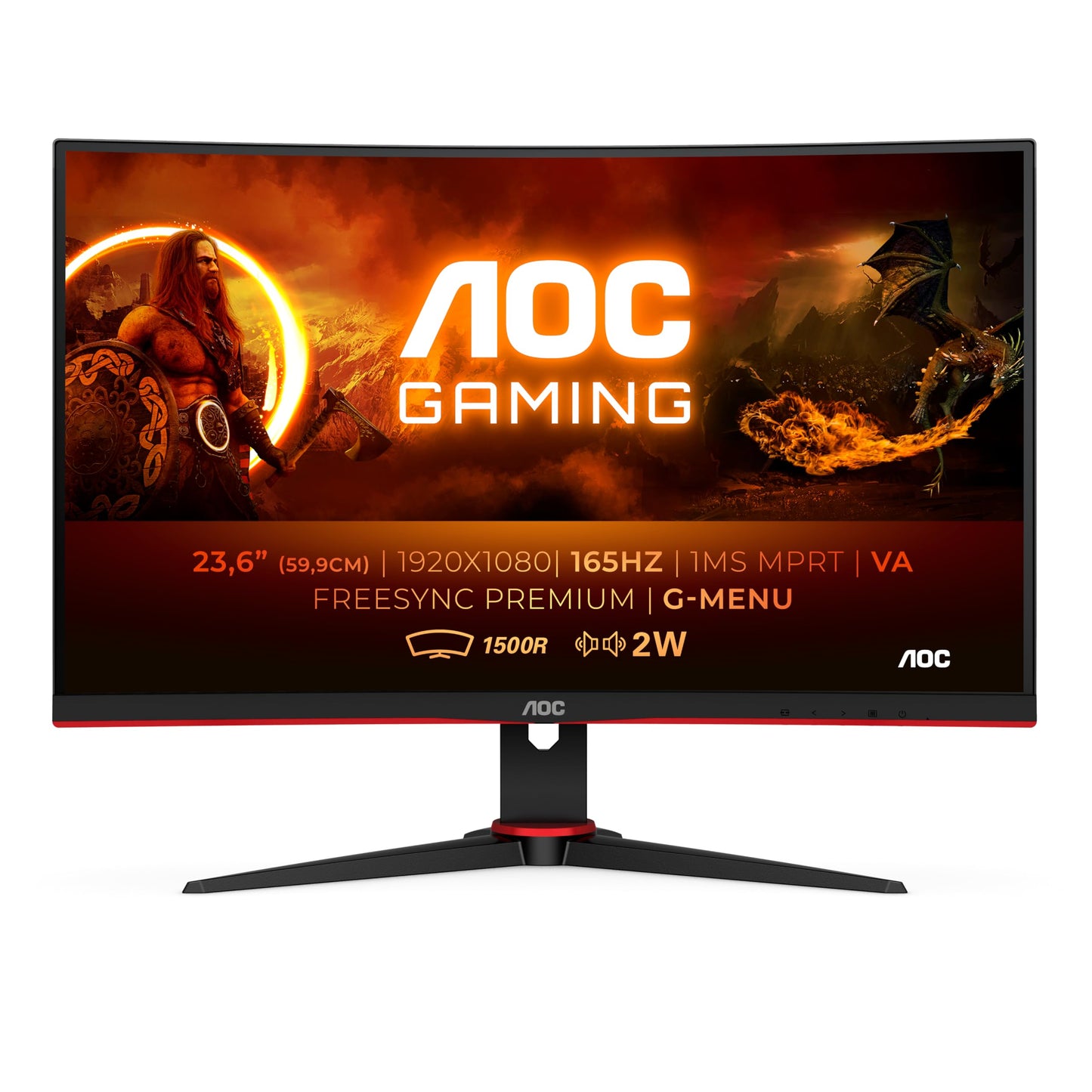 AOC Gaming CU34G2XP - 34 Inch WQHD Curved Monitor,