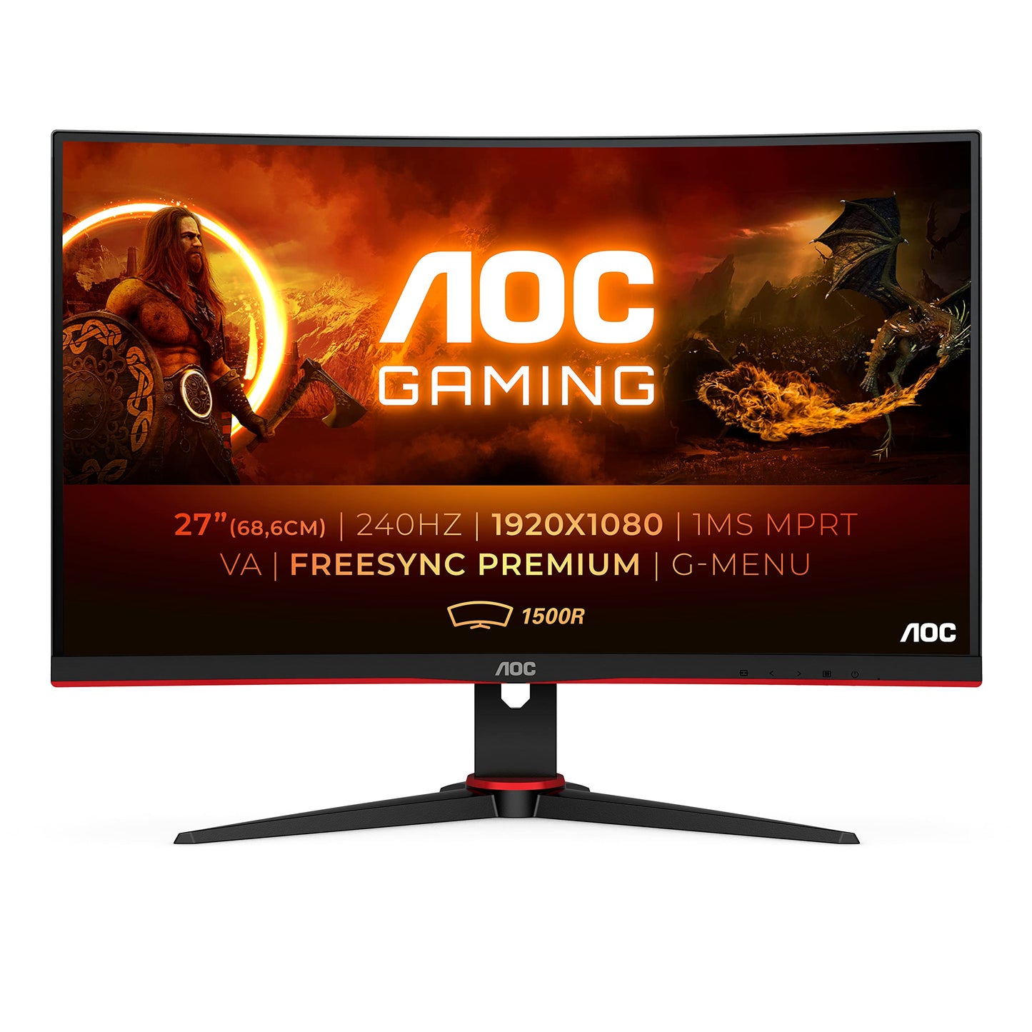 AOC Gaming CU34G2XP - 34 Inch WQHD Curved Monitor,